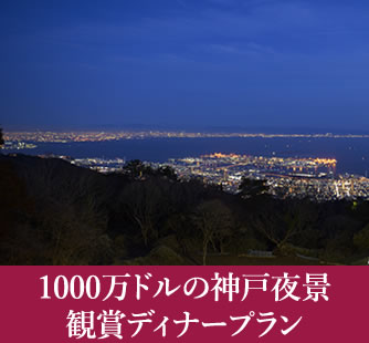 1000万ドルの神戸夜景観賞ディナープラン