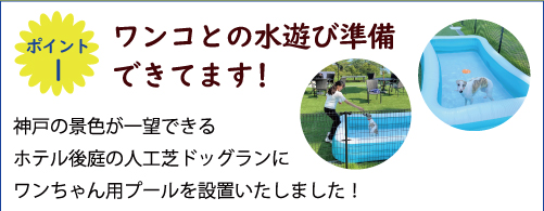 ワンコとの水遊び準備できてます！